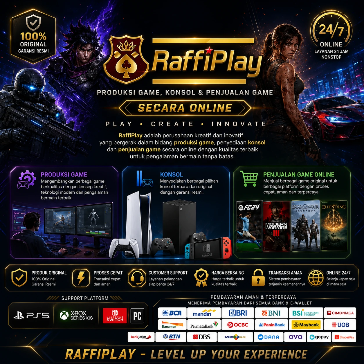 Pilihan barang RaffiPlay
